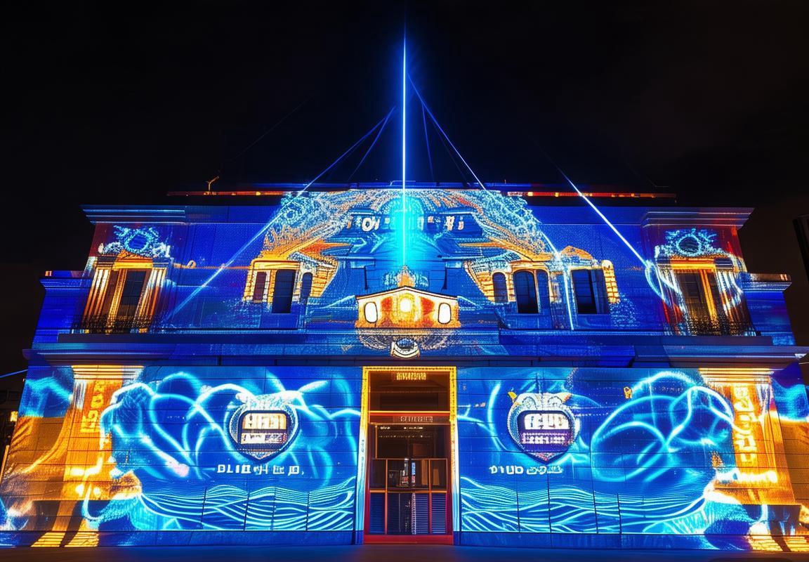 釜山市政府为S15亮起主题灯光秀，为参赛队伍助威。